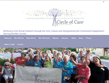 Tablet Screenshot of circleofcareproject.org